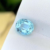 1.85 CT Oval Cut Natural Aquamarine From Mozambique