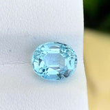 1.85 CT Oval Cut Natural Aquamarine From Mozambique
